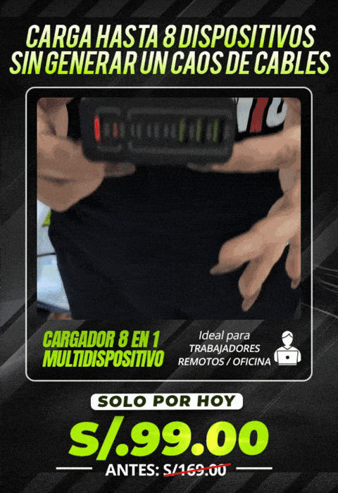 Cargador 8 en 1 multidispositivo 150W