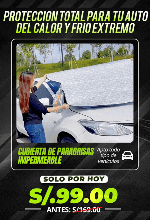 Cubierta de parabrisas impermeable